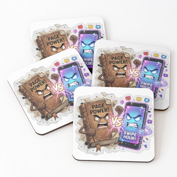 Item preview, Vintage Book Versus Smartphone Screen Focus Sticker designed and sold by Imaginarium of Chaos falcon88 .