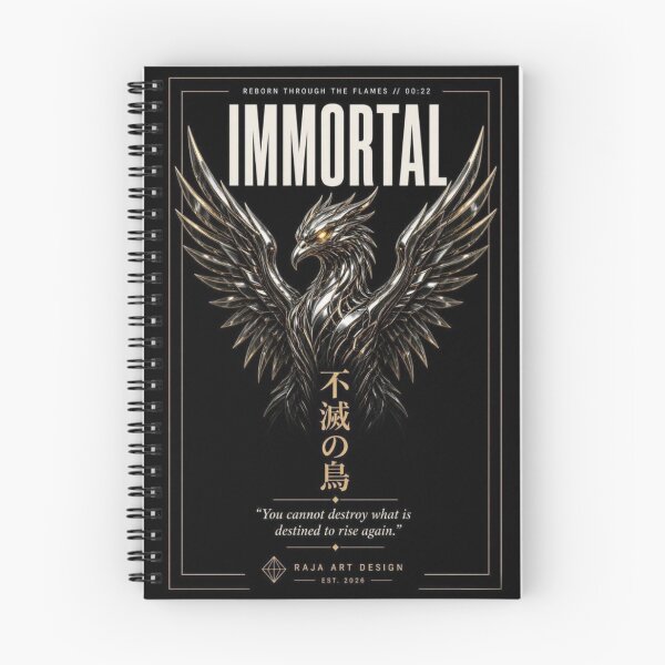 Item preview, Immortal Cyber Mecha Phoenix Japanese Streetwear designed and sold by RajaArtDesign.