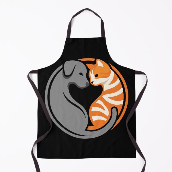 Item preview, Cute Dog And Cat Heart Circular Emblem designed and sold by ZUMERI.