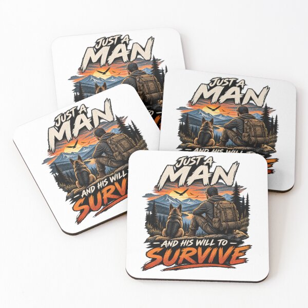 Item preview, Just a Man and His Will to Survive – Wilderness Adventure designed and sold by Strongermind.