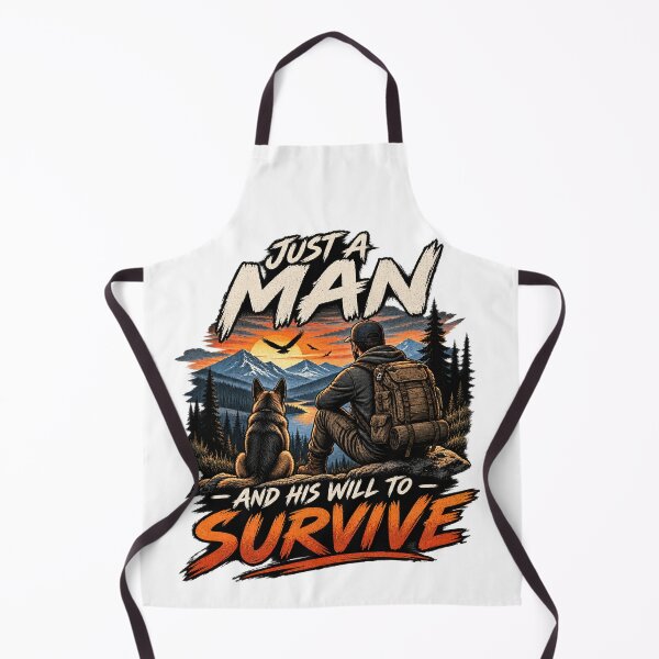 Item preview, Just a Man and His Will to Survive – Wilderness Adventure designed and sold by Strongermind.