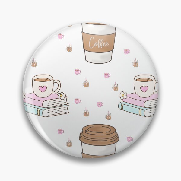 Item preview, Cozy Coffee and Books Aesthetic Pattern designed and sold by Tee-Pulse.