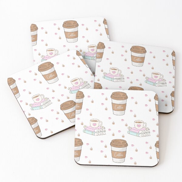Item preview, Cozy Coffee and Books Aesthetic Pattern designed and sold by Tee-Pulse.