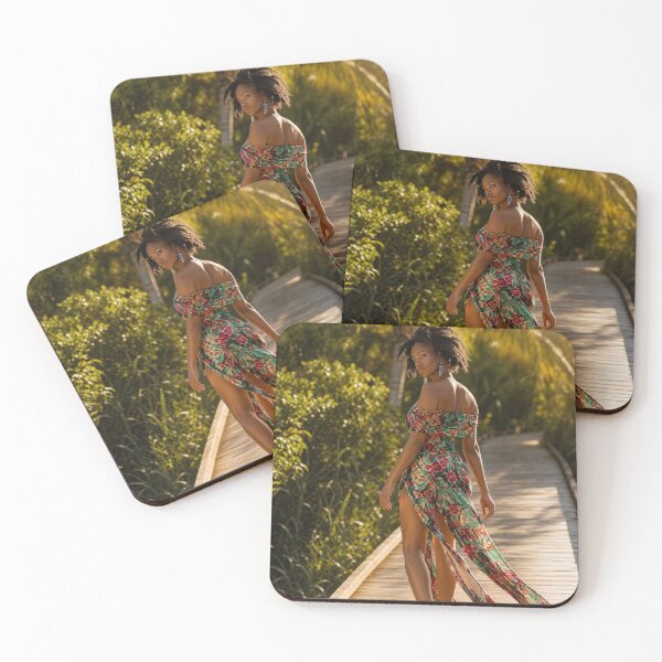 Item preview, Golden Tropical Beauty | Natural Woman Portrait | Botanical Fine Art Photography designed and sold by TedKentPhoto.