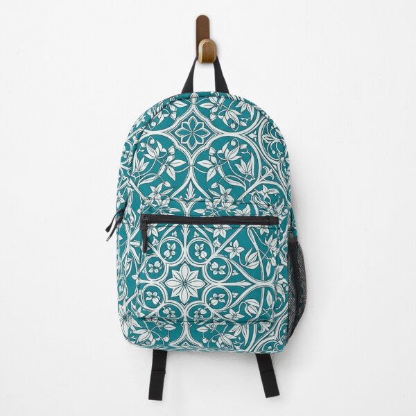 Item preview, Elegant Teal Floral Damask Pattern designed and sold by Owcomm.