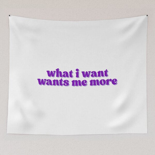 Item preview, what i want wants me more | purple designed and sold by dollhouseclub.