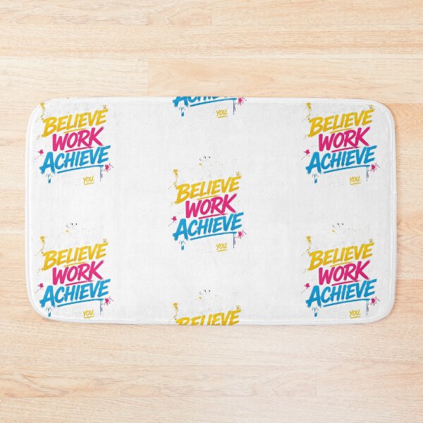 Item preview, Dream Believe Work Achieve | Motivational Success Quote designed and sold by Joyfulfabric.