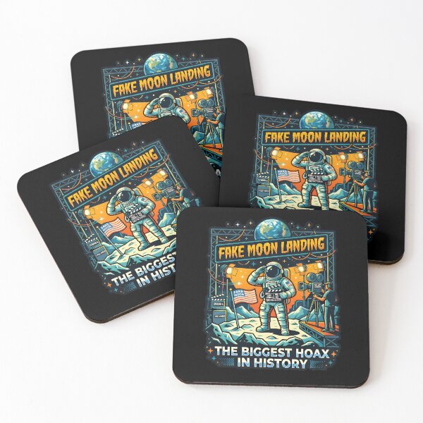 Item preview, Title: Fake Moon Landing Conspiracy Theory Retro Movie Set Design designed and sold by B3LL81.