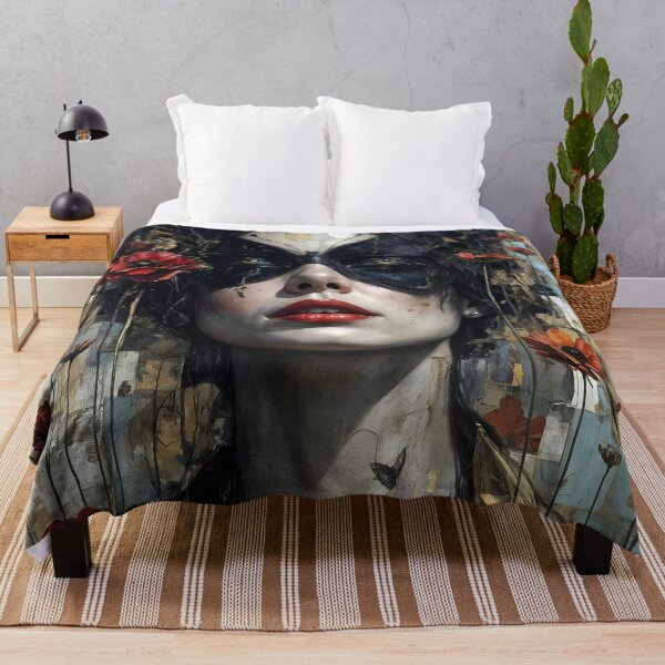 Item preview, Romantic Butterfly Mask Portrait designed and sold by UrbanTempleArt.