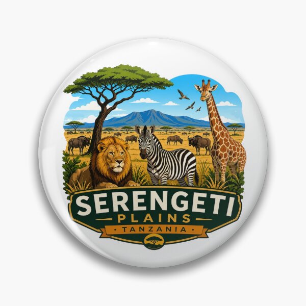 Item preview, Serengeti Plains, Tanzania - African Wildlife Safari Design designed and sold by Myra365Art.