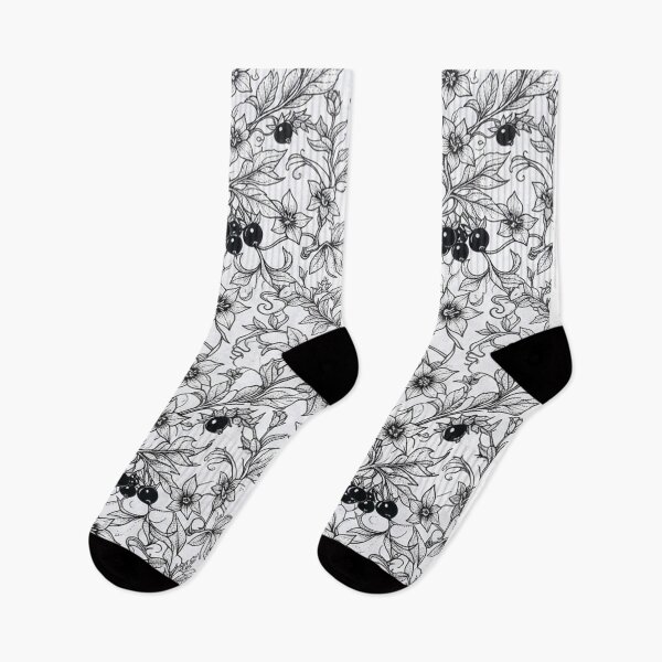 Item preview, Vintage Black And White Botanical Pattern designed and sold by Owcomm.
