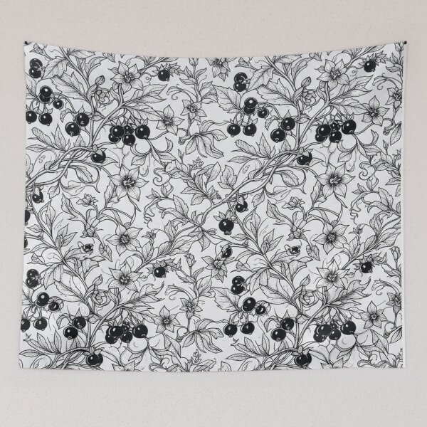 Item preview, Vintage Black And White Botanical Pattern designed and sold by Owcomm.