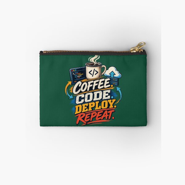 Item preview, Coffee Code Deploy Repeat DevOps Engineer designed and sold by PunchDrop.