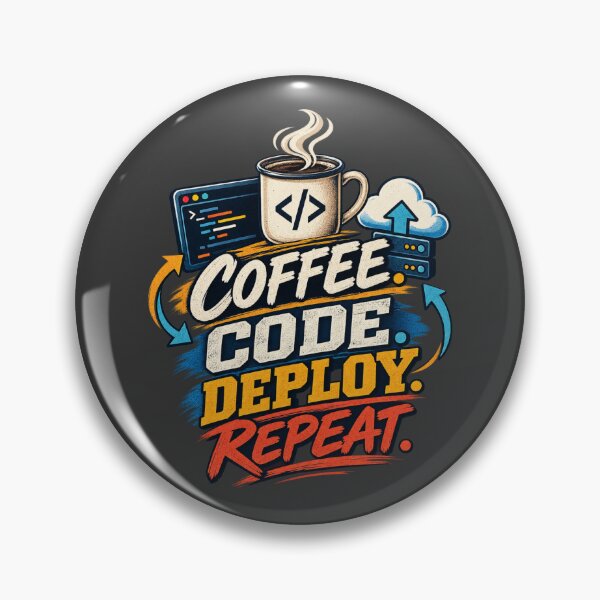Aperçu de l'œuvre Déploiement de code Coffee, ingénieur DevOps répétitif créée et vendue par PunchDrop.