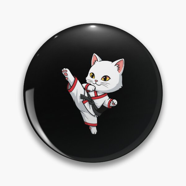 Item preview, Cat Martial Arts Black Belt Karate Taekwondo designed and sold by PopStars1993.