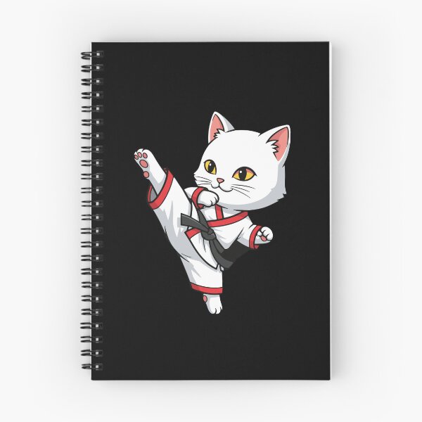 Item preview, Cat Martial Arts Black Belt Karate Taekwondo designed and sold by PopStars1993.