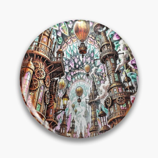 Item preview, Fantasy Steampunk Cityscape designed and sold by The Empire Of Digital Art..