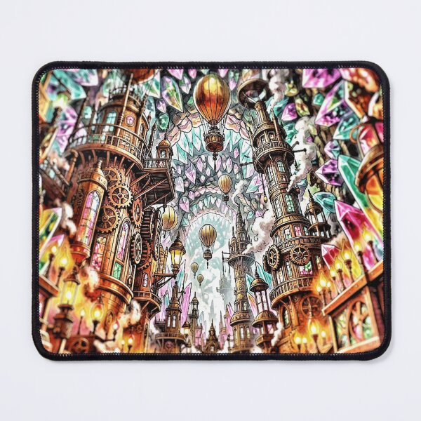 Item preview, Fantasy Steampunk Cityscape designed and sold by The Empire Of Digital Art..