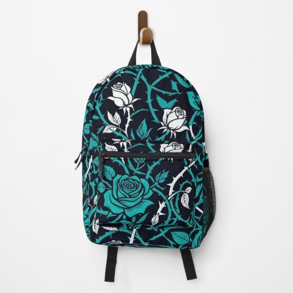 Item preview, Teal Gothic Rose And Thorn Vine Pattern designed and sold by Owcomm.