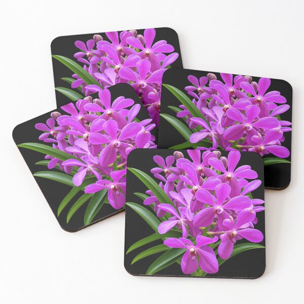 Item preview, Vibrant Cluster of Purple Mokara Brchid blooms Shapes Mania designed and sold by Shapes-Mania.