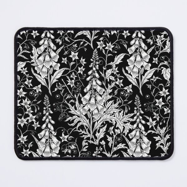 Item preview, Black and White Botanical Floral Pattern designed and sold by Owcomm.