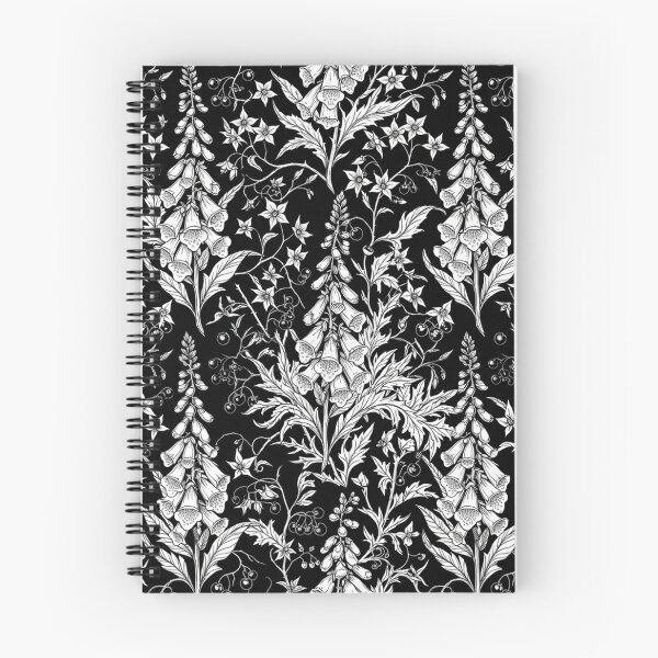 Item preview, Black and White Botanical Floral Pattern designed and sold by Owcomm.