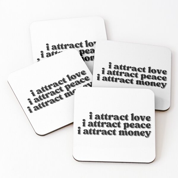 Item preview, i attract love, money, & peace | black designed and sold by dollhouseclub.