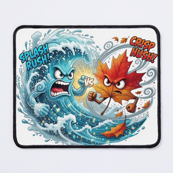 Item preview, Ocean Wave Versus Autumn Leaf Motion Sticker designed and sold by Imaginarium of Chaos falcon88 .