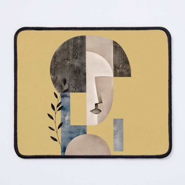 Item preview, Abstract Face & Botanical Geometry Collage designed and sold by YannisZART.