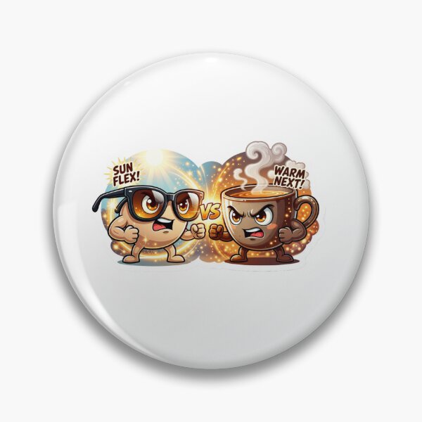 Item preview, Sunglasses Versus Tea Cup Vibe Sticker designed and sold by Imaginarium of Chaos falcon88 .