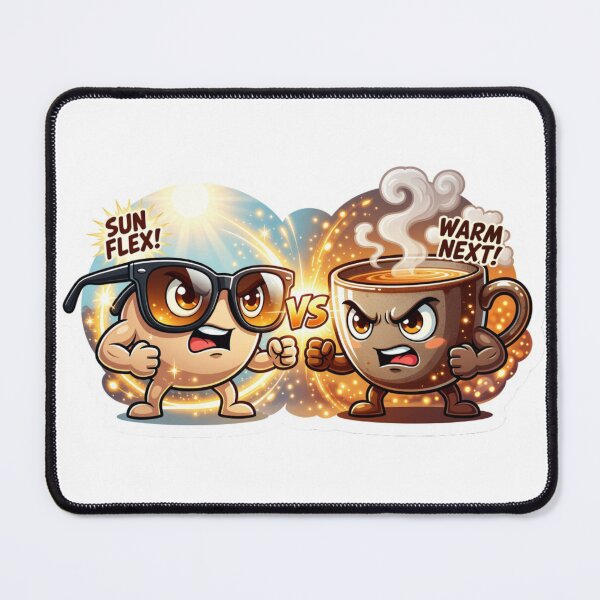 Item preview, Sunglasses Versus Tea Cup Vibe Sticker designed and sold by Imaginarium of Chaos falcon88 .