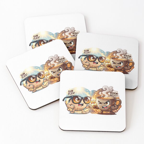 Item preview, Sunglasses Versus Tea Cup Vibe Sticker designed and sold by Imaginarium of Chaos falcon88 .