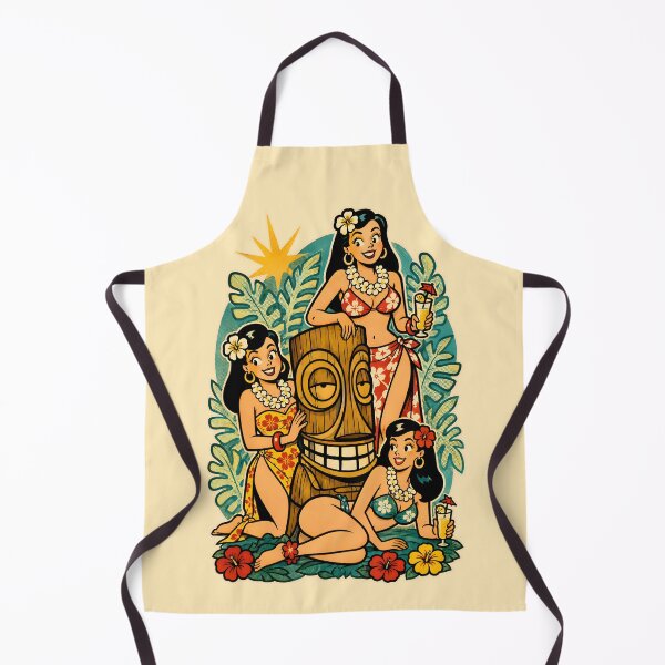 Item preview, Tiki Girls and Island Idol Retro Pinup designed and sold by Victor Shadehorn.