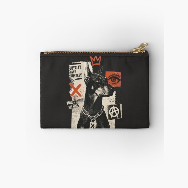 Item preview, Doberman Street Art Collage - Loyalty Over Royalty Punk designed and sold by ERODED SELF.