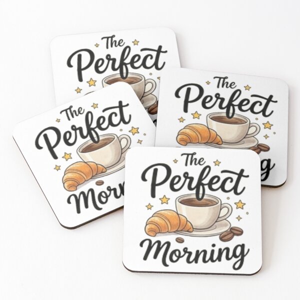 Item preview, The Perfect Morning — Coffee & Croissant Breakfast Design designed and sold by Tipsy24.