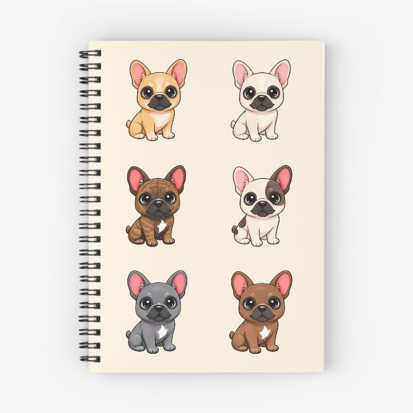 Item preview, Kawaii French Bulldog Puppies – Cute Frenchie Dog Sticker Collection designed and sold by FloreDreamStudio.