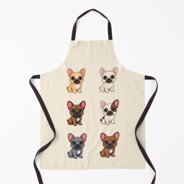 Item preview, Kawaii French Bulldog Puppies – Cute Frenchie Dog Sticker Collection designed and sold by FloreDreamStudio.