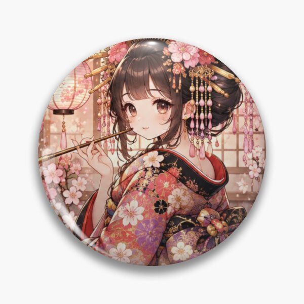 Artikelvorschau, Japanisches Oiran-Mädchen entworfen und verkauft von KawaiiTreasures.