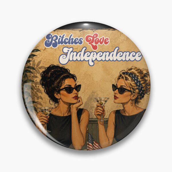 Item preview, Bitches Love Independence Retro Women designed and sold by GibasVisuals.