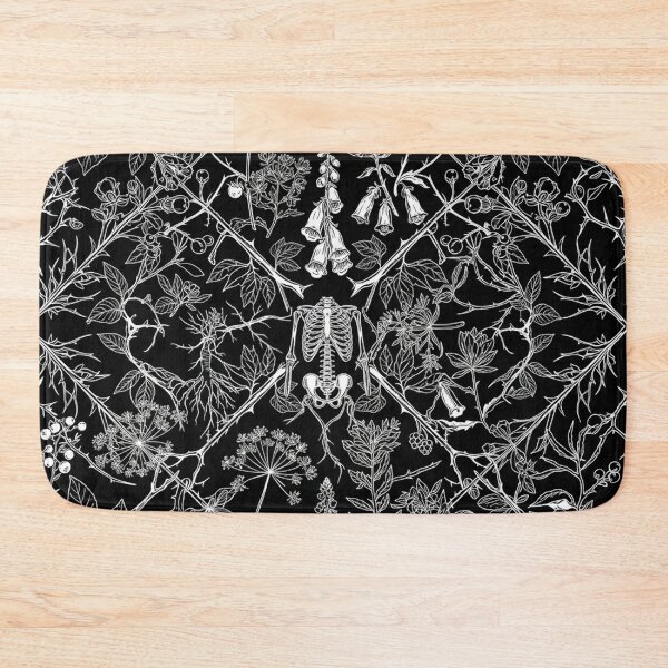 Item preview, Gothic Botanical Skeleton Garden Dark Academia Pattern designed and sold by Owcomm.
