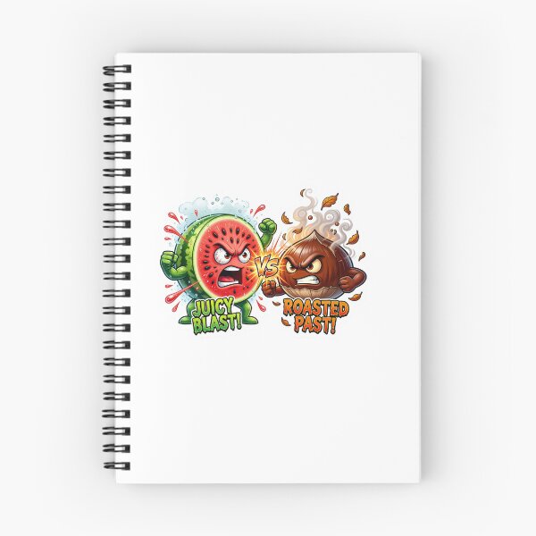 Item preview, Watermelon Slice Versus Roasted Chestnut Sticker designed and sold by Imaginarium of Chaos falcon88 .