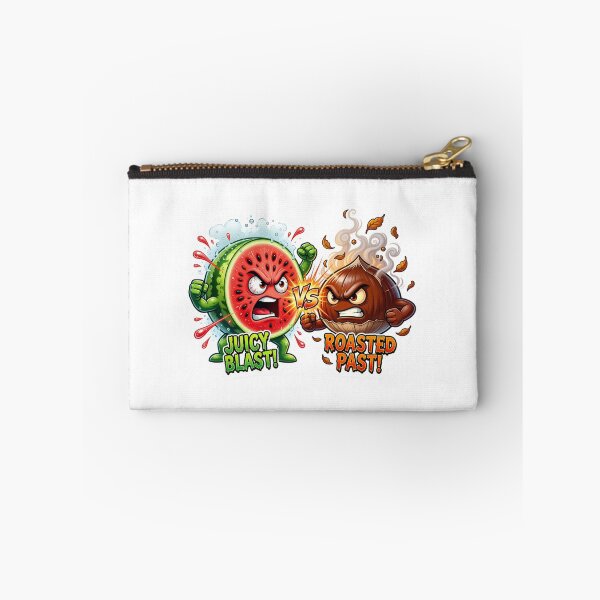 Item preview, Watermelon Slice Versus Roasted Chestnut Sticker designed and sold by Imaginarium of Chaos falcon88 .