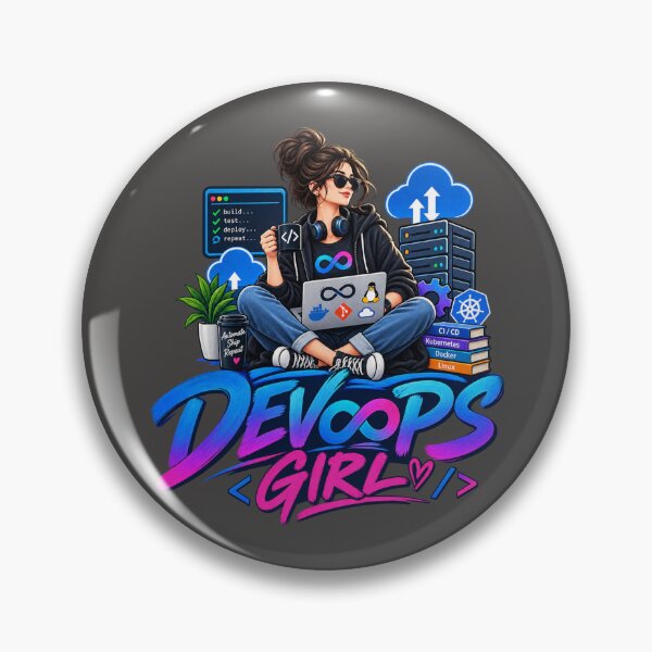 Aperçu de l'œuvre Fille DevOps créée et vendue par PunchDrop.
