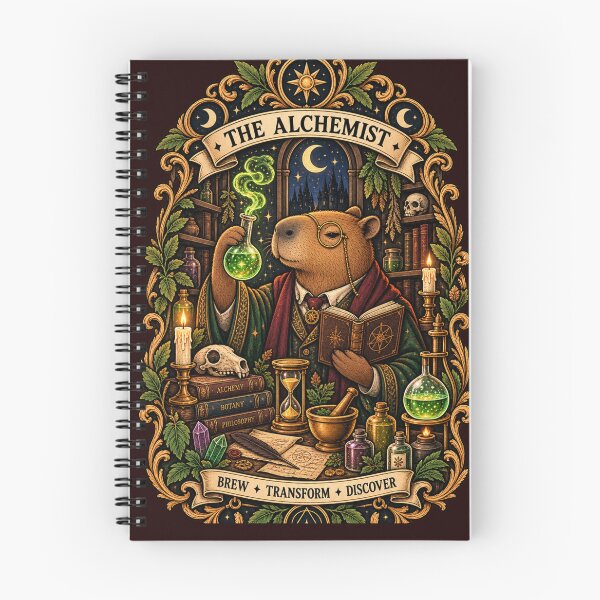 Item preview, The Alchemist Tarot Card - Capybara Brew Transform Discover Vintage Magic designed and sold by zhivago1980.