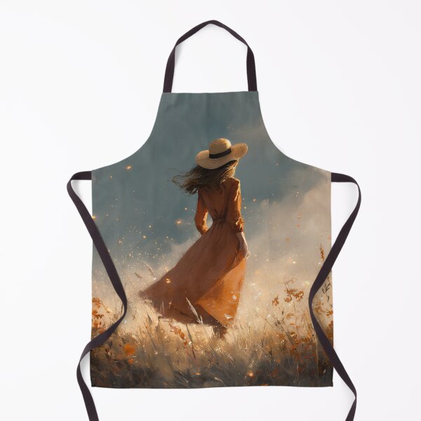Item preview, ​Autumn Serenade — Girl in a Field with Straw Hat designed and sold by SilentFlower.
