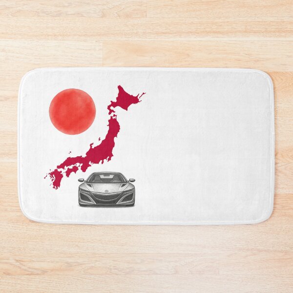 Item preview, Modern Japanese Hybrid Supercar with Red Japan Map and Rising Sun Sketch designed and sold by FANTASYoDarknes.