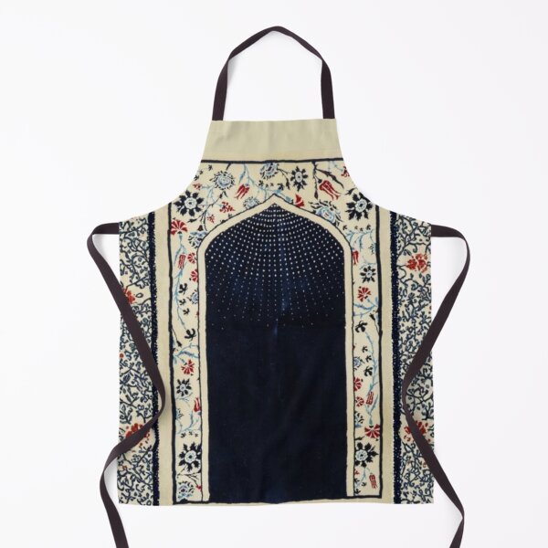 Item preview, Sacred Arch: Floral Mihrab Islamic Prayer Rug Art (Navy/Red V.2) designed and sold by D-Islamic.