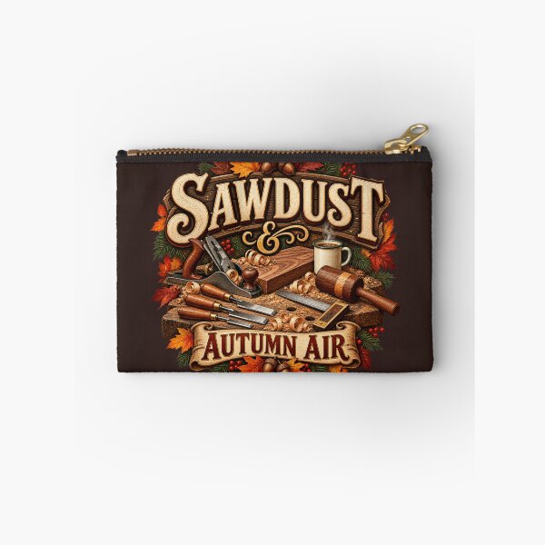 Item preview, Sawdust & Autumn Air – Fall Woodworker Carpenter Design designed and sold by astersgraphics.
