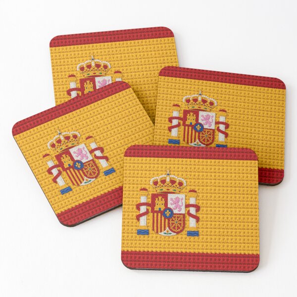 Item preview, Spain Flag Crochet Texture Wall Art designed and sold by LuisWorks.