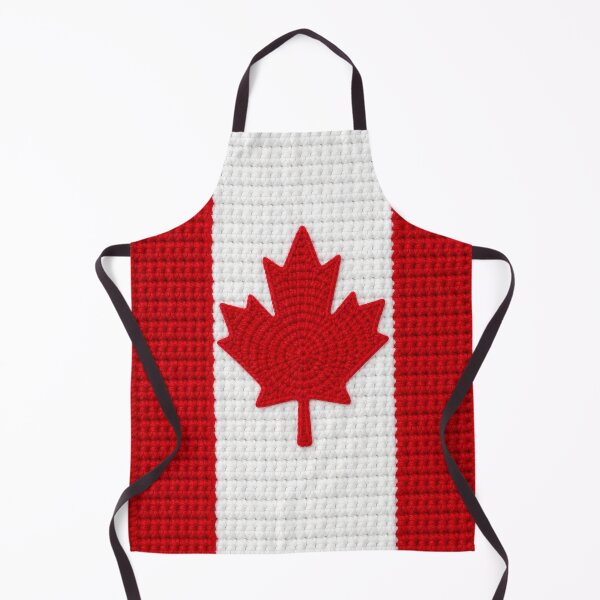 Item preview, Canada Flag Crochet Texture Art Print designed and sold by LuisWorks.